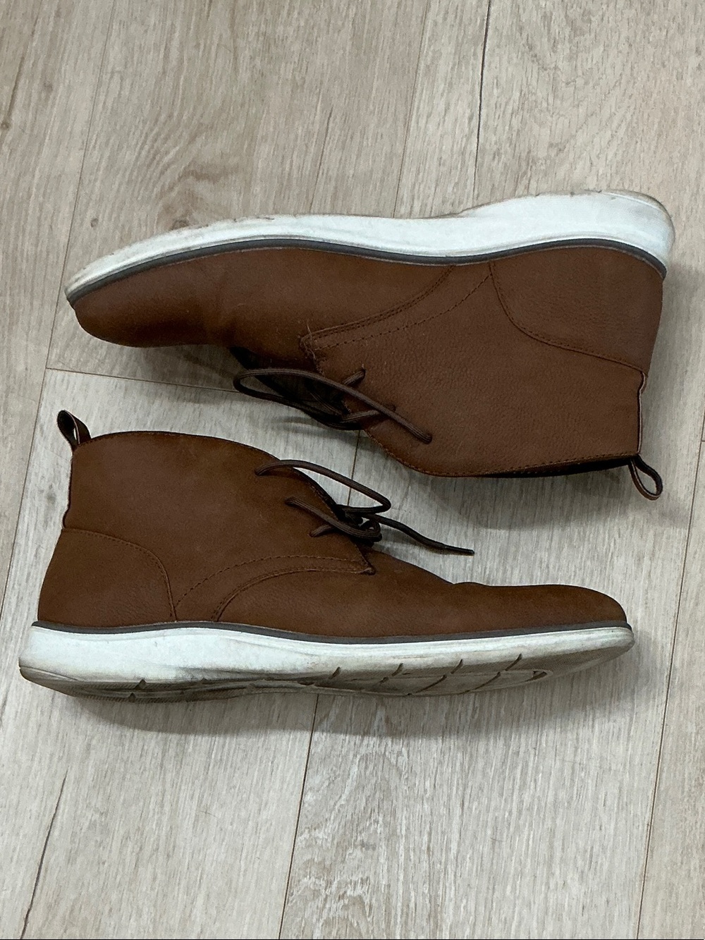 Aldo Brown Leather Chukka Boots - Picture 2 of 4